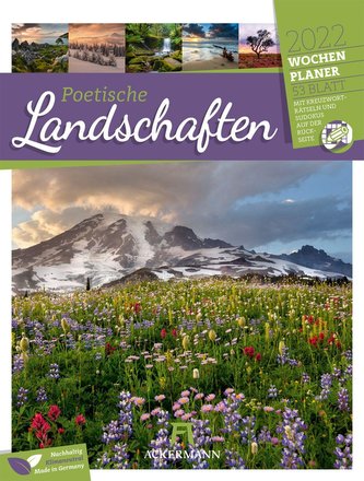 Poetische Landschaften - Wochenplaner 2022