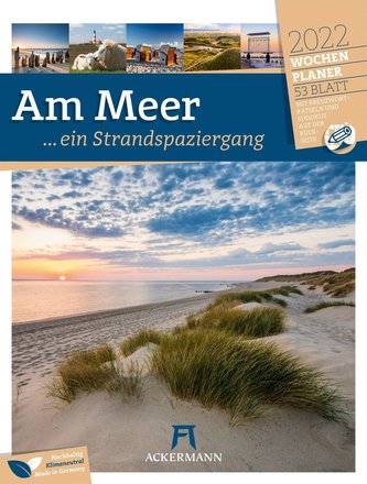 Am Meer, ein Strandspaziergang - Wochenplaner 2022