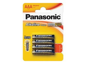 Baterie "Alkaline power", AAA 4 ks, PANASONIC