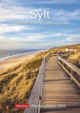 Sylt 2022 Wochenplaner