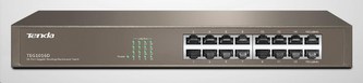 Tenda TEG1016D 16-port Gigabit Ethernet Switch, 10/100/1000 Mbps, fanless, rackmount Tenda TEG1016D 16-port Gigabit Ethernet Switch, 10/100/1000 Mbps, fanless, rackmount
