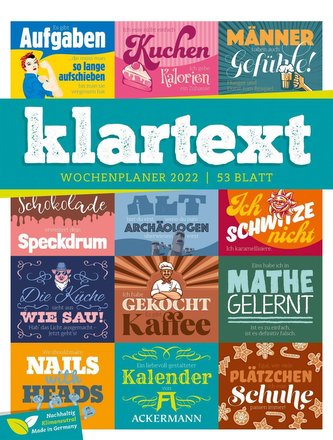 klartext 2022 - Wochenplaner