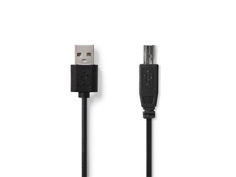 Kabel NEDIS 1x USB 2.0 A konektor - 1x USB 2.0 B zdířka 2m