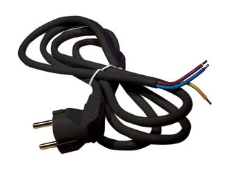 Flexo šňůra PVC 3x0,75mm 2m černá