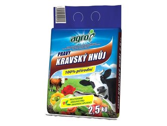 Hnojivo organické AGRO Pravý kravský hnůj 2.5kg