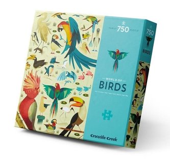Puzzle 750 el. - Świat Ptaków