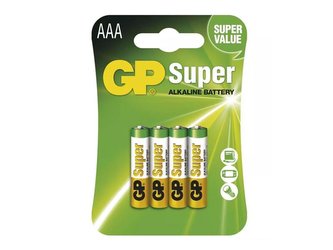 Baterie AAA (R03) alkalická GP Super Alkaline  4ks