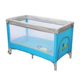 Dětská cestovní postýlka Baby Mix Vrabci světle modrá