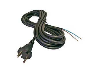 Flexo šňůra gumová 2x1,0mm2 3m černá  Geti