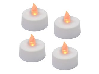 Svítidlo LED svíčka čajová 4 kusy + baterie
