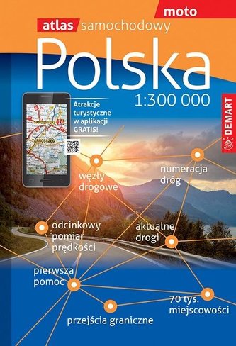 Atlas samochodowy - Polska 1: 300 000 DEMART