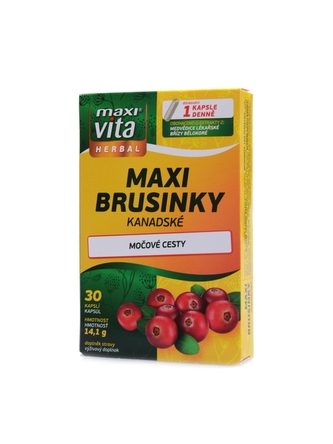 Vitar - MaxiVita Herbal Maxi brusinky 30 kapslí