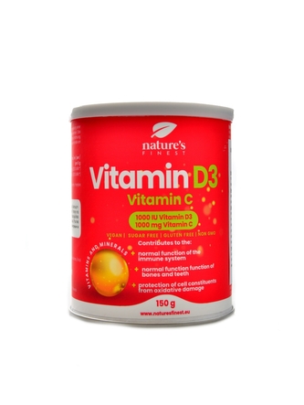 Nutrisslim - Vitamin D3 1000iu + Vitamin C 1000mg 150g