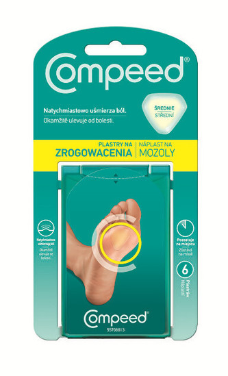 QUIES COMPEED Náplast na mozoly 6 ks