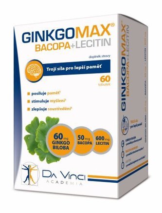 Simply You GinkgoMAX + Bacopa + Lecitin DaVinciAcademia 60 tobolek Simply You GinkgoMAX + Bacopa + Lecitin DaVinciAcademia 60 tobolek