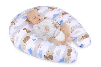 Kojicí polštář s povlakem na zip - medvídci - po obvodu 180 cm