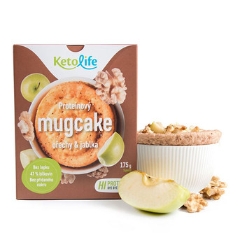 KetoLife Proteinový mugcake - Ořechy a jablka 175 g