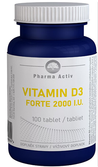 Pharma Activ Vitamin D3 FORTE 2000 I.U. 100 tablet
