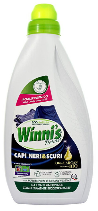 Winni´s Hypoalergenní prací gel na tmavé a černé prádlo s arganovým olejem 750 ml