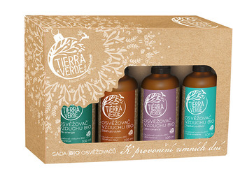 Tierra Verde Sada BIO osvěžovačů – K provonění zimních dní (krabička 4 ks)