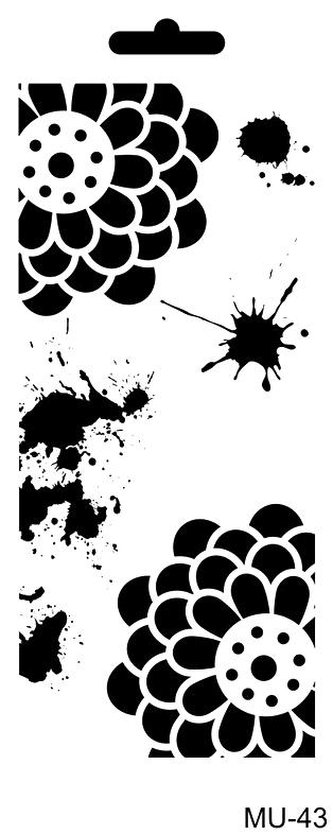 Šablona Cadence - Pivoňka / 25x10 cm