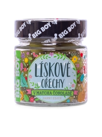 BigBoy - Lískové ořechy v matcha čokoládě 160g