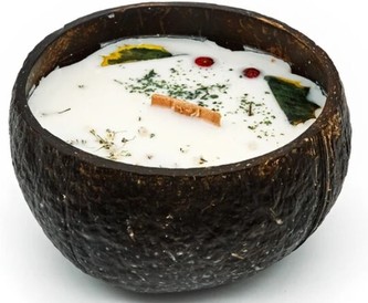 Tropikalia Svíčka v kokosu - vůně Citrón & máta