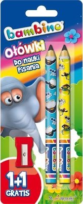 Ołówki do nauki pisania 2szt BAMBINO