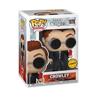 Funko POP TV: Good Omens S1 - Crowley w/Apple w/Chase