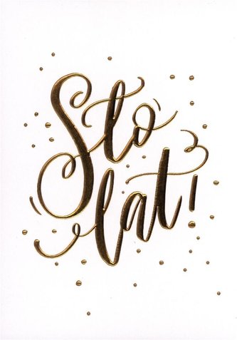 Karnet B6 Sto lat! (bez tekstu) HM-200-1483