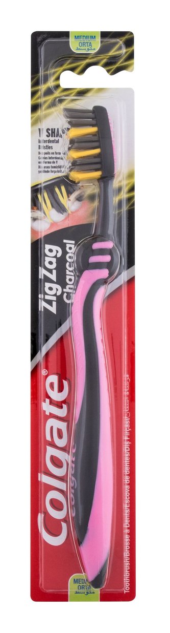 Colgate ZigZag Zubní kartáček Charcoal 1 ks Medium unisex