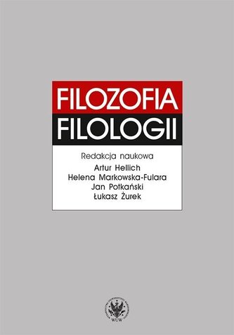 Filozofia filologii Filozofia filologii