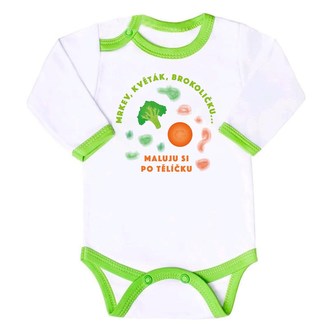 Body s potiskem New Baby ...maluju si po tělíčku - velikost 68 (4-6m)