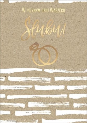 Karnet B6 PR-088 Ślub