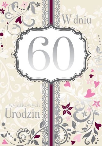 Karnet B6 PP-1388 Urodziny 60