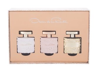 Oscar de la Renta Mini Set parfémovaná voda Bella Essence 5 ml + parfémovaná voda Bella Rosa 5 ml + parfémovaná voda Bella Blanca 5 ml