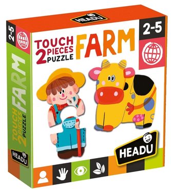 Puzzle sensoryczne Farma HEADU