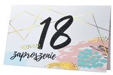Zaproszenie ZP-010 Urodziny 18 (5 szt.)