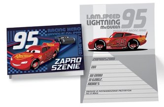 Zaproszenie ZD-025 Auta (5 szt.)