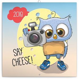 Chytrá soví rodinka - nástěnný kalendář 2018