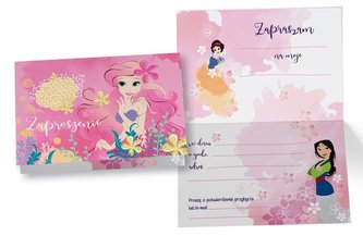 Zaproszenie ZD-018 Syrenka Ariel (5 szt.)