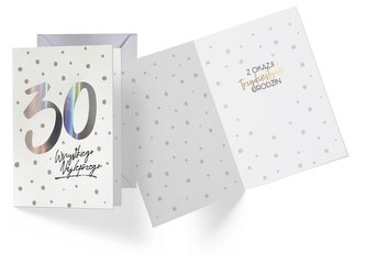 Karnet V-002 Urodziny 30