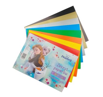 Zeszyt papierów kolor. kred.A5/8K FrozenII (20szt)