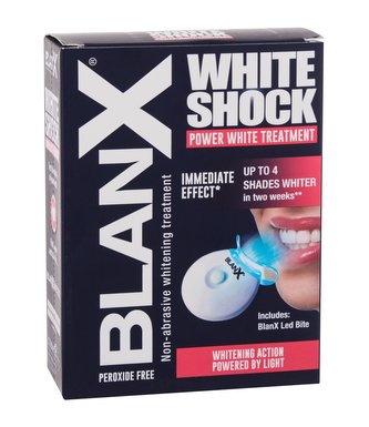 BlanX White Shock zubní pasta 50 ml + LED aktivátor