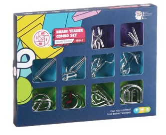 Sada 10 hlavolamů - kovové