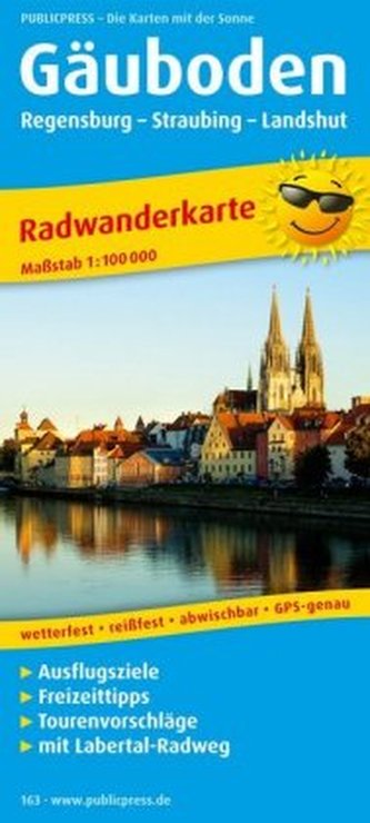 PublicPress Radwanderkarte Gäuboden, Regensburg - Straubing - Landshut