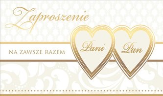 Zaproszenie PMZ-024 Ślub (5 szt.)