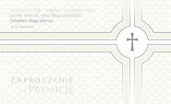 Zaproszenie PMZ-032 Prymicja (5 szt.)