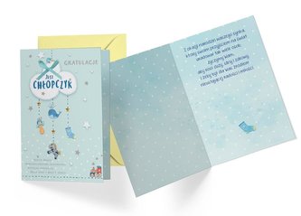 Karnet B6 DK-743 Narodziny chłopczyk