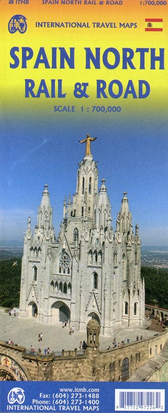 Spain North Rail and Road 1:700 000 Spain North Rail and Road 1:700 000